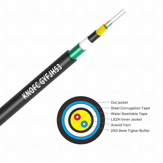 遠程基站鎧裝2芯GYFJH53光纖電纜0